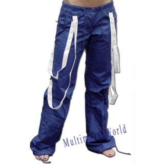 Ufohose 88416 Girl Strappy Pant blau S (36)