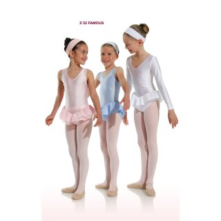 Danceries Z52 FAMOUS Ballettstrumpfhose mit Fuß weiß 4 - 6 Jahre