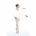 Danceries T03 LINDSEY Ballett Trikot - Elasthan weiß 4 = 34