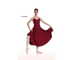 Danceries Z48 Tanzkleid Sabrina mit Tr&auml;ger bordeaux