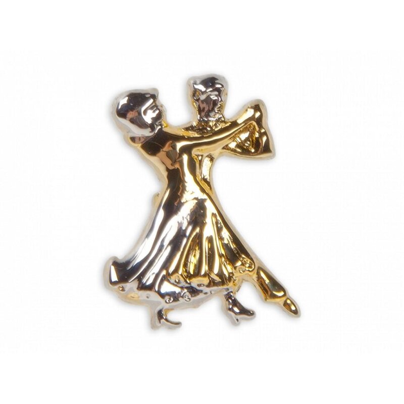 Diamant Brosche HW07972 goldfarbig klassisch