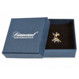 Diamant Brosche HW07972 goldfarbig klassisch