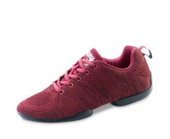 anna kern 4035 bold Tanzsneaker rot PU-Drehpunktsohle geteilt LineDance Salsa HipHop usw.