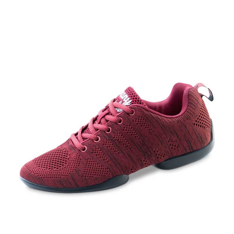 anna kern 4035 bold Tanzsneaker rot PU-Drehpunktsohle geteilt LineDance Salsa HipHop usw.