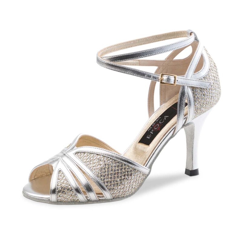 Nueva Epoca Tanzschuhe Pearl 7 silber 5,5 = 39 1/3