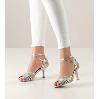Nueva Epoca Tanzschuhe Pearl 7 silber 6 = 39 2/3