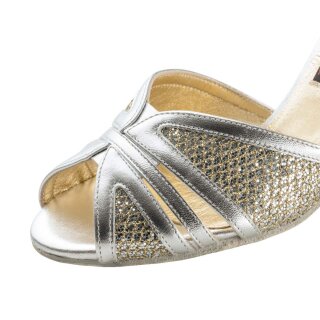 Nueva Epoca Tanzschuhe Pearl 7 silber 6 = 39 2/3