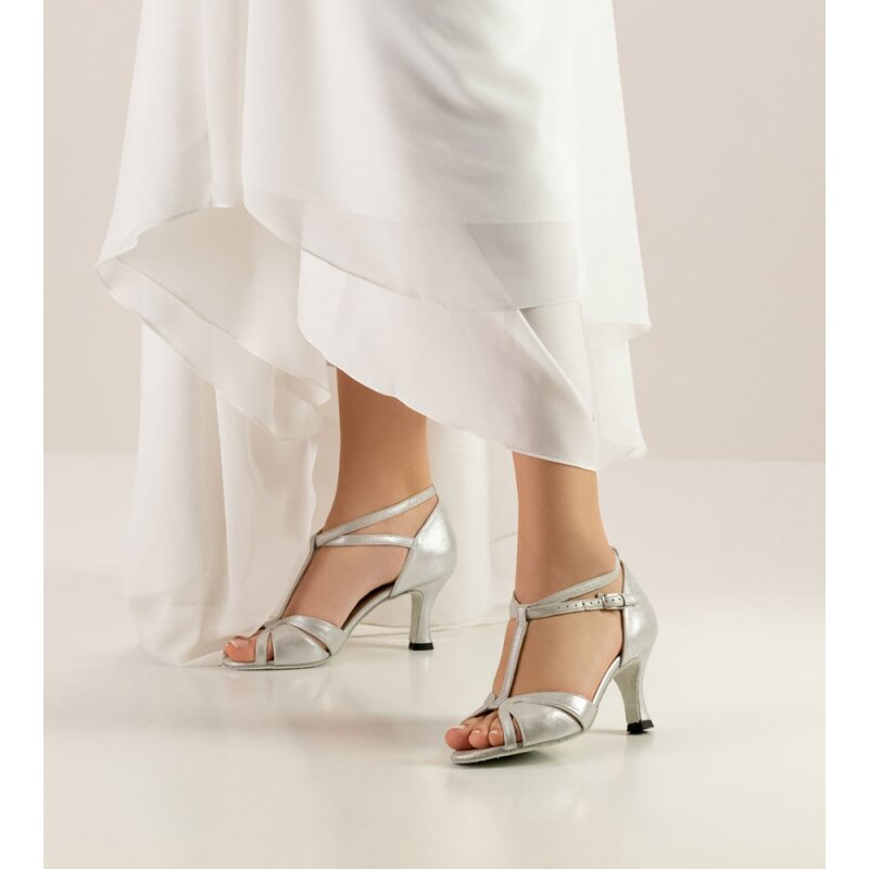 Werner Kern Astrid 6,5 Brautschuhe silber