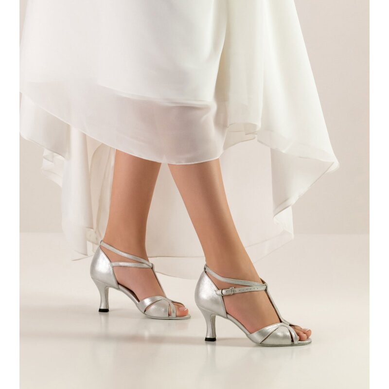 Werner Kern Astrid 6,5 Brautschuhe silber