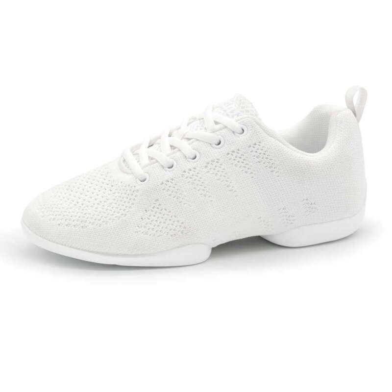 Anna Kern 160 Dancesneaker weiss geteilte Drehpunktsohle für Line Dance, Freestyle, HipHop Modern Dance usw.