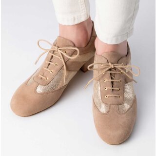 Anna Kern Sandrine Trainer, geteilte Sohle, beige-gold
