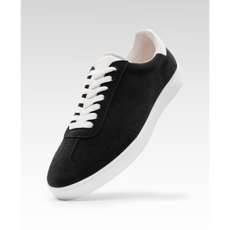 Anna Kern 7015 Suny Tanzsneaker Damen, Velourleder schwarz