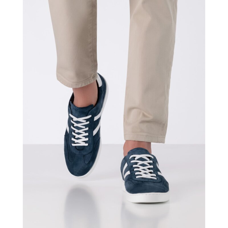 Werner Kern 28074 Salenro aus denimblauen Velourleder für Salsa und Discofox