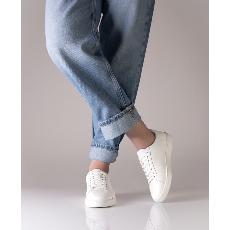 Anna Kern 7025 Suny Tanzsneaker Damen, Nappaleder, Weiß 7,5 = 41 1/3