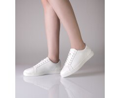 Anna Kern 7025 Suny Tanzsneaker Damen, Nappaleder, Weiß 7,5 = 41 1/3
