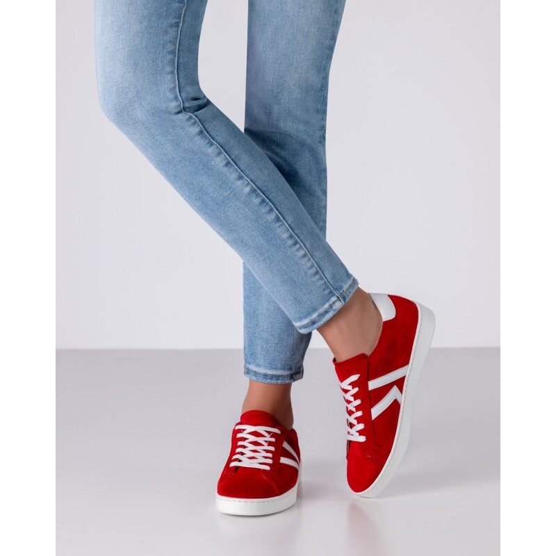 Werner-Kern Tanzsneaker für Damen Modell Darcey in Rot-Weiß