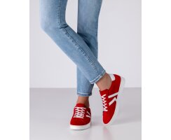 Werner-Kern Tanzsneaker für Damen Modell Darcey in Rot-Weiß