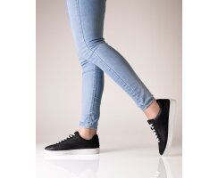 Anna Kern 7010 Suny Tanzsneaker Damen, Nappaleder Schwarz 6 = 39 1/3