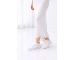 Braut Sneaker DM-B03 Weiß als flachen...